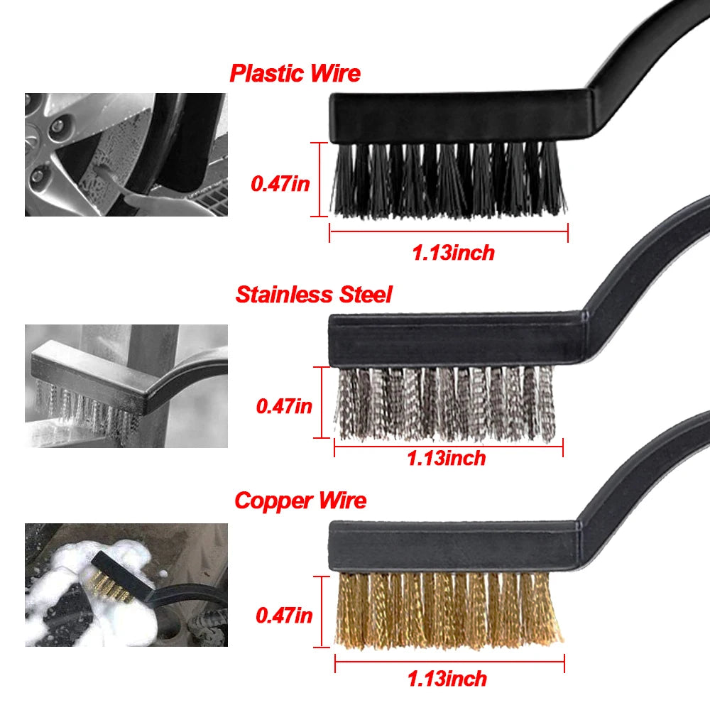 15-Piece Car Detailing Brush Kit – Complete Interior & Exterior Cleaning Set