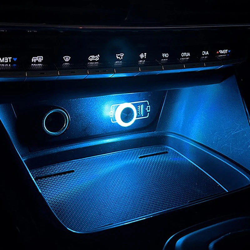 Mini USB Ambient Car Light – 7 Colors, Plug-and-Play Glow