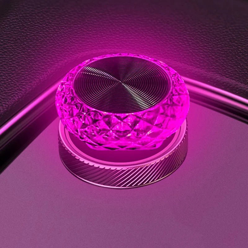 Mini USB Ambient Car Light – 7 Colors, Plug-and-Play Glow