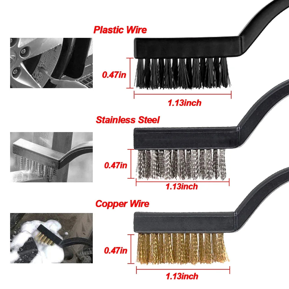 15-Piece Car Detailing Brush Kit – Complete Interior & Exterior Cleaning Set