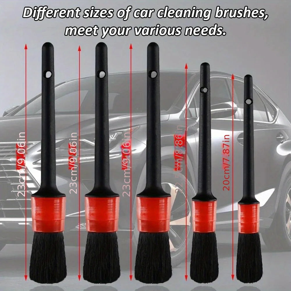 15-Piece Car Detailing Brush Kit – Complete Interior & Exterior Cleaning Set